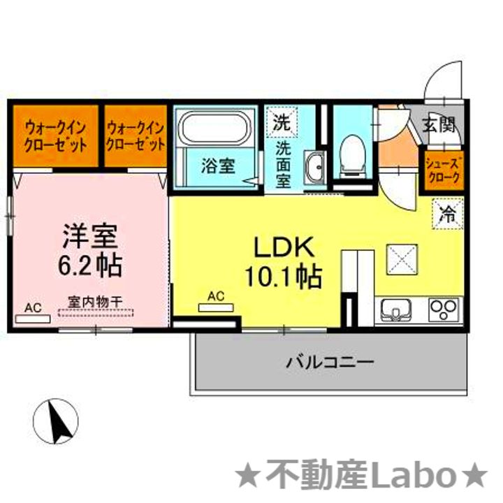 徳島県徳島市川内町榎瀬(アパート)の賃貸物件の間取り