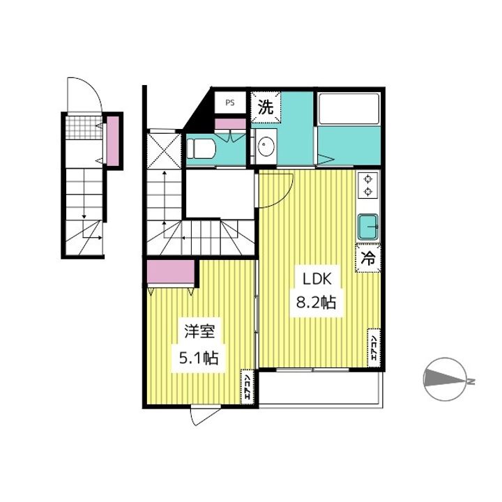 東京都品川区西五反田3(アパート)の賃貸物件の間取り