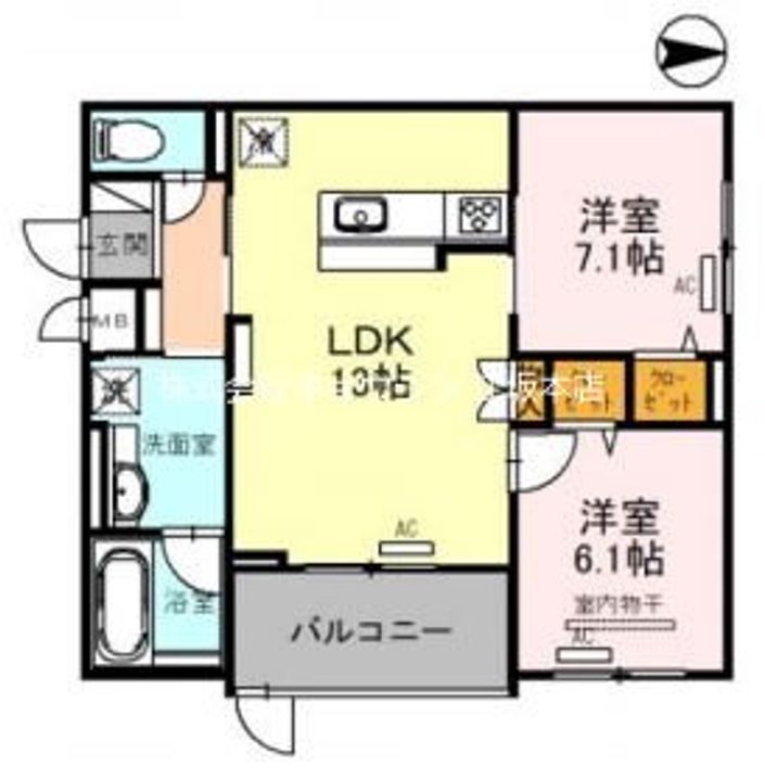 Fortuna江坂の間取り