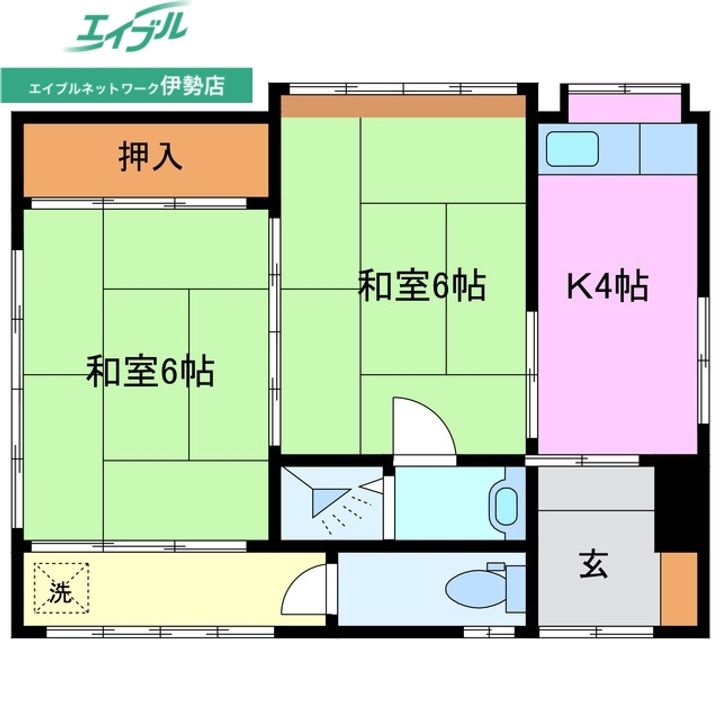 三重県伊勢市岡本2(一戸建)の賃貸物件の間取り