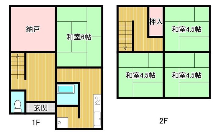愛知県瀬戸市銀杏木町(一戸建)の賃貸物件の間取り