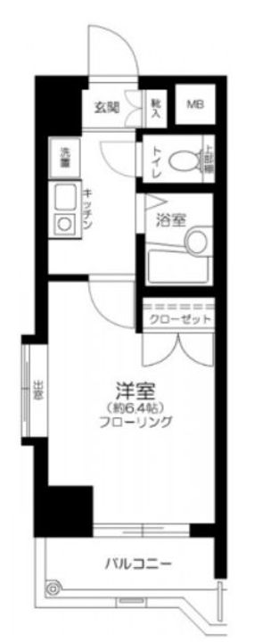 東京都文京区関口1(マンション)の賃貸物件の間取り