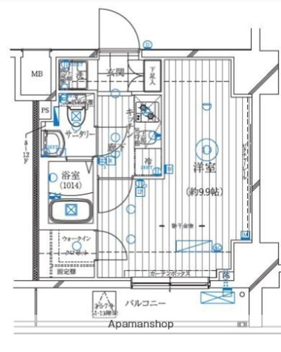 東京都江東区亀戸7(マンション)の賃貸物件の間取り