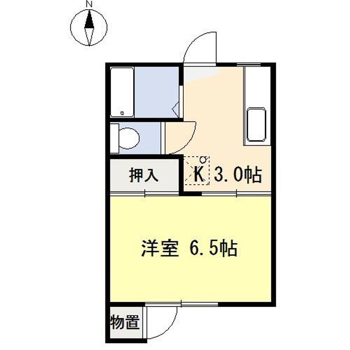 リバーハイツAの間取り