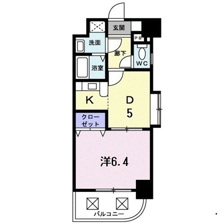 エスポワール姪浜の間取り