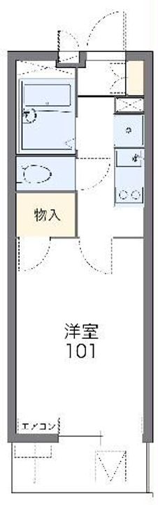 レオパレスエクセルケンSixの間取り