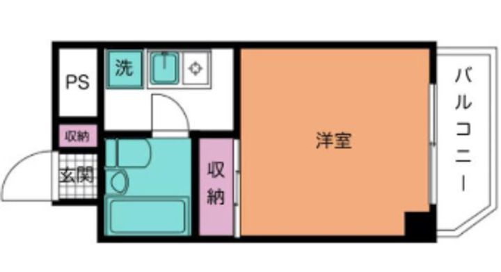 東京都国立市谷保(マンション)の賃貸物件の間取り