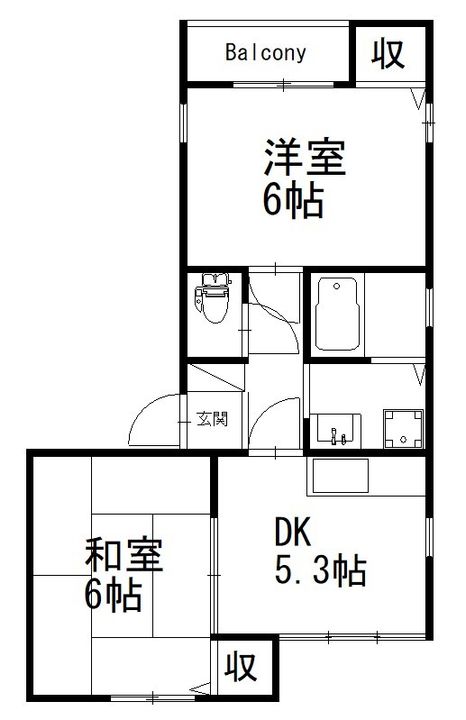 ハイツシーガルの間取り