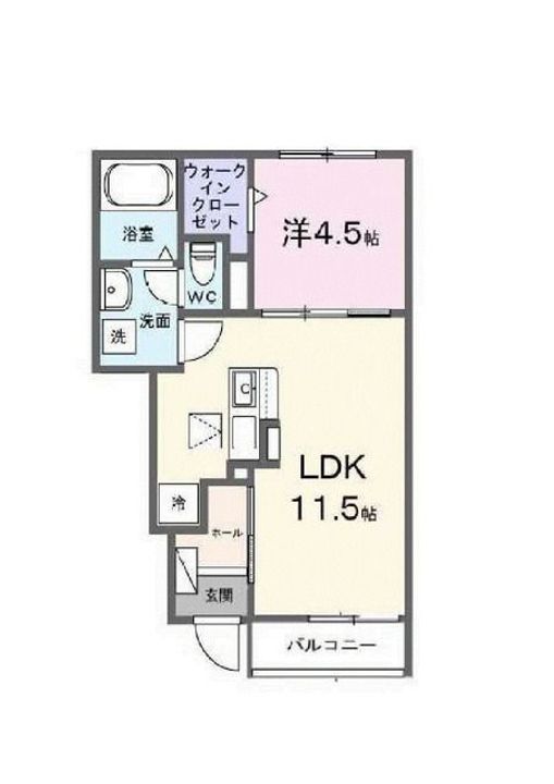 埼玉県川口市大字安行西立野(アパート)の賃貸物件の間取り
