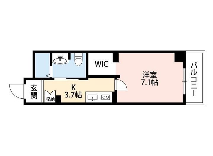 千葉県松戸市小根本(アパート)の賃貸物件の間取り