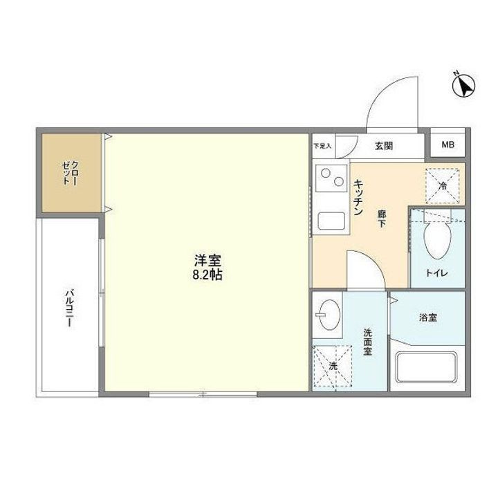 東京都中野区上高田1(マンション)の賃貸物件の間取り