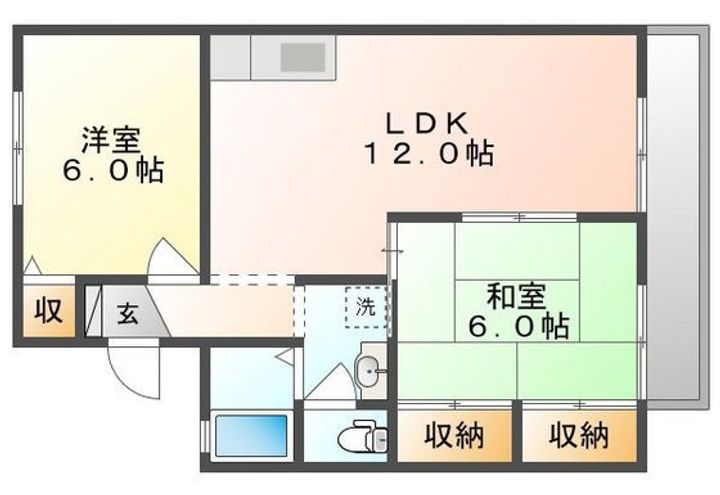 グランジュール津島 Aの間取り