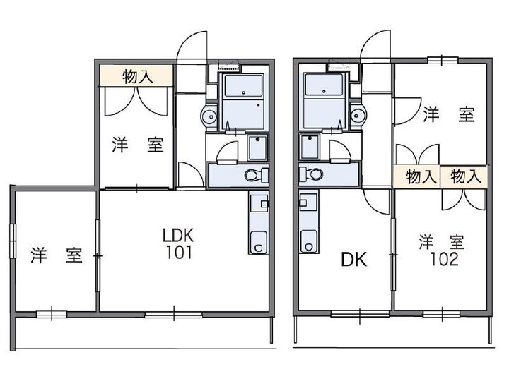 レオパレスハピネスの間取り