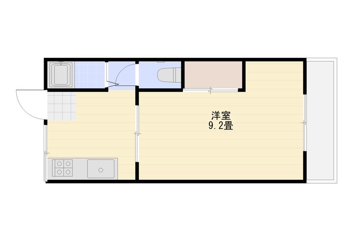 梅谷ハイツの間取り