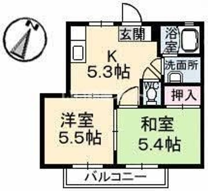 ベルヴュ貴船の間取り
