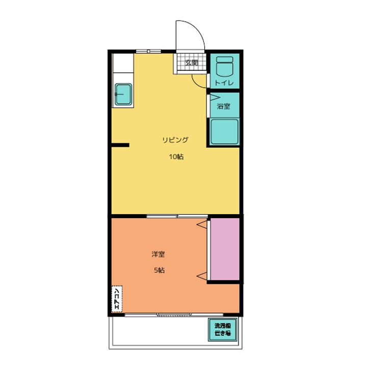 三重県四日市市元町(マンション)の賃貸物件の間取り