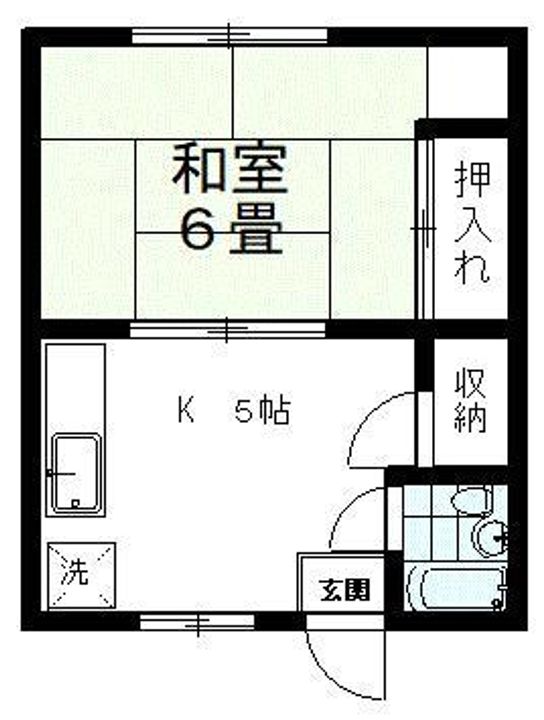 ルックハイツ鶴岡の間取り