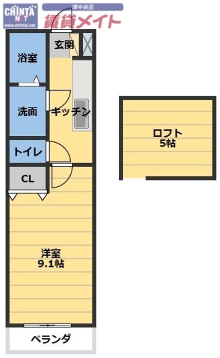 クレバネス町屋の間取り