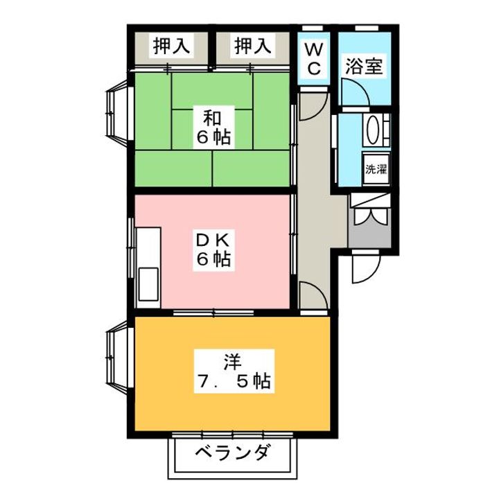 コーポクレセの間取り