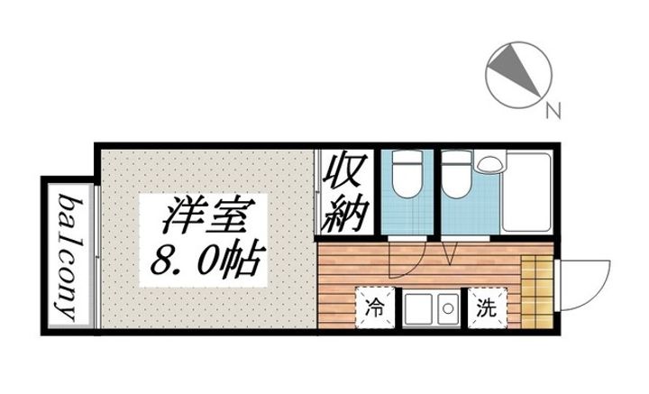 コーポつつじの間取り