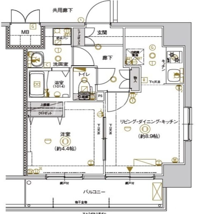 CREST TAPP新大阪の間取り