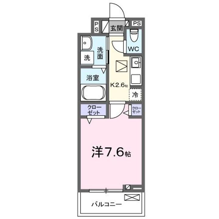 埼玉県熊谷市久下3(アパート)の賃貸物件の間取り