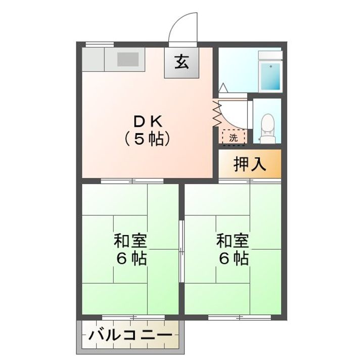 フォーブル平田の間取り