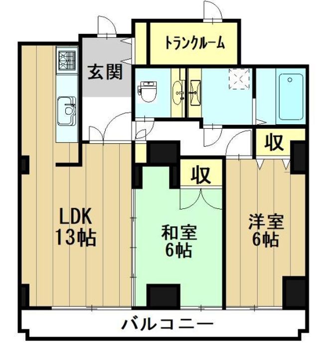 リアライズ山王の間取り