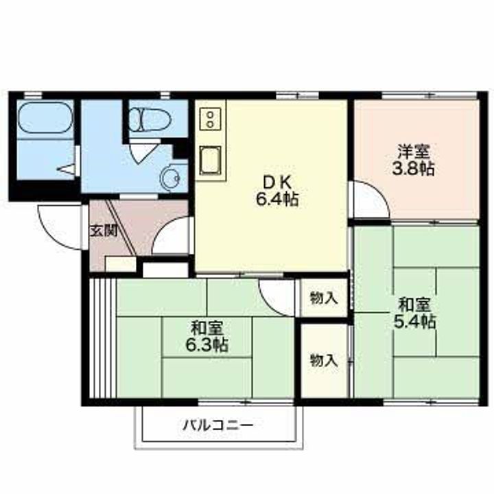 ハイツM&M鴻之台の間取り