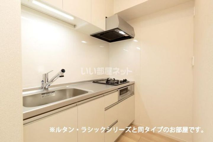 山梨県都留市法能(アパート)の賃貸物件のキッチン