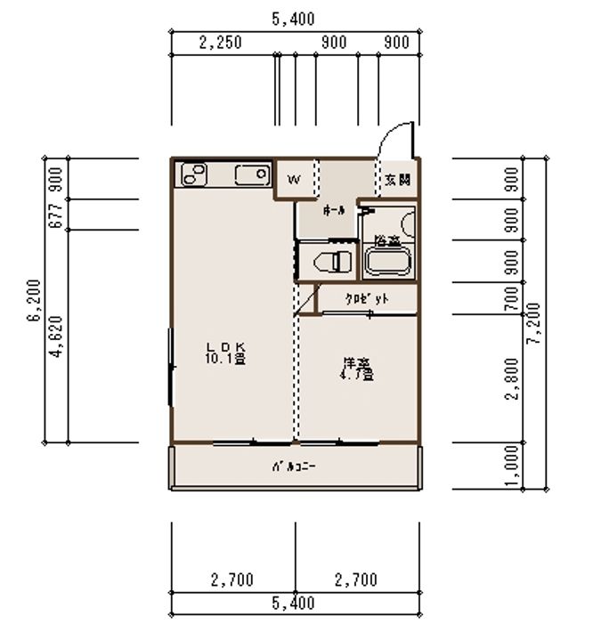 Ogawa Apartmentの間取り
