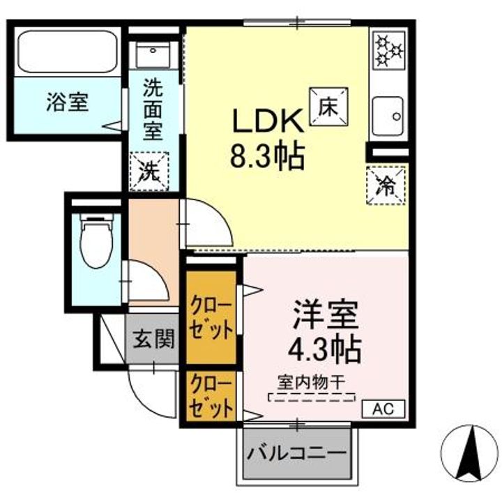 ハニーハイムの間取り