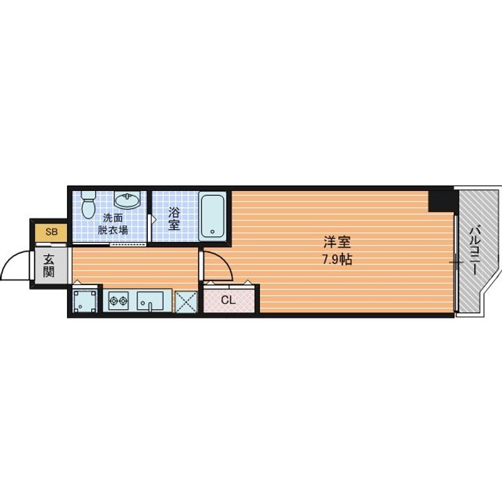 アーデン堺筋本町の間取り
