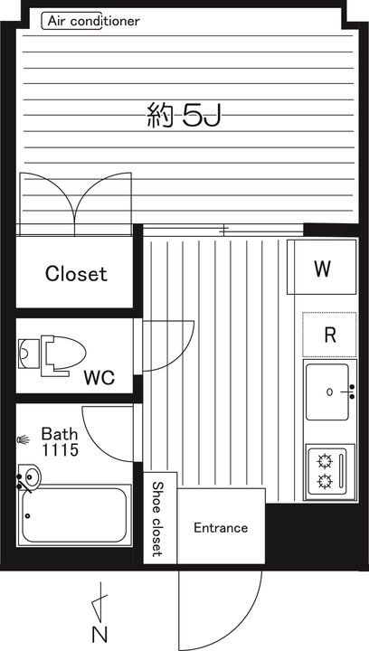 メゾン・ド・ソレイユ B棟の間取り