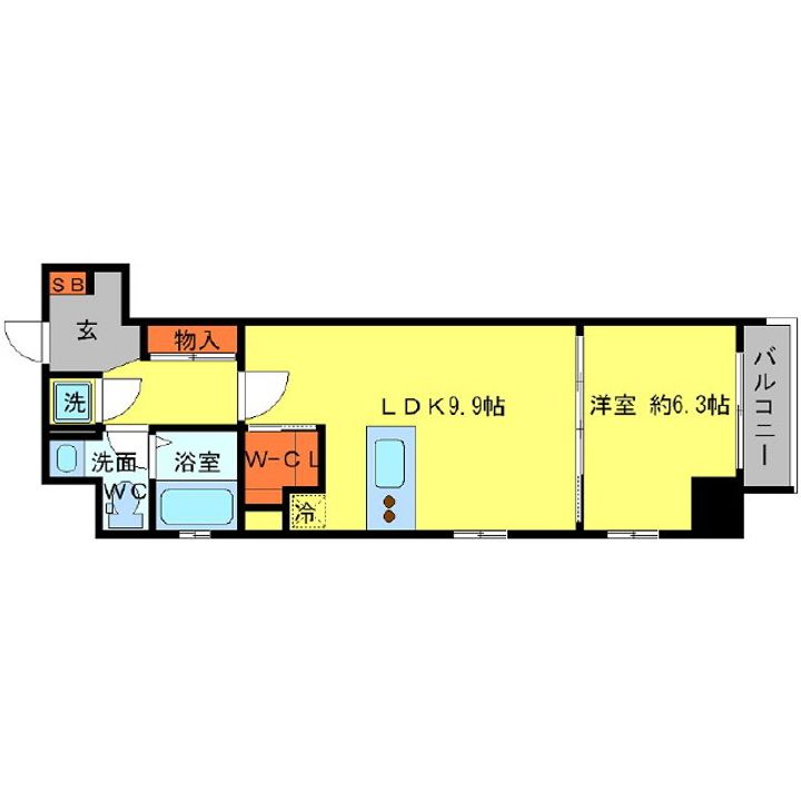 アーデン京町堀イーストの間取り