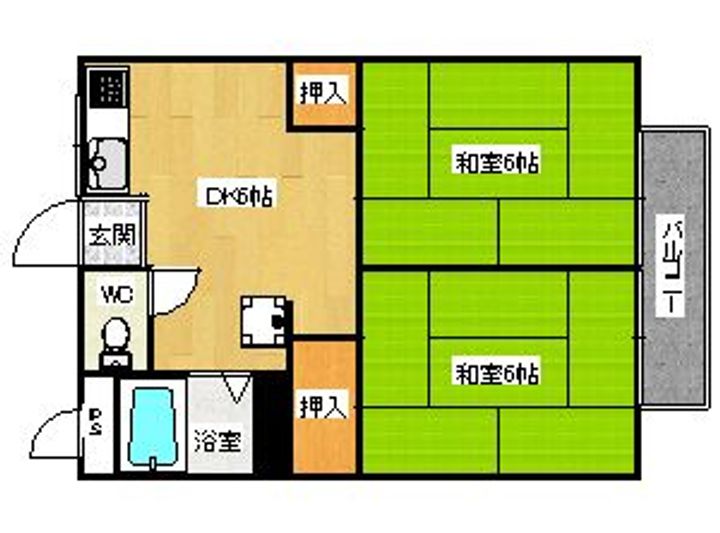 清水セカンドハイツの間取り