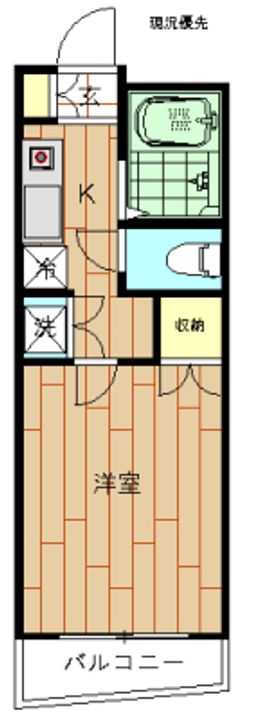 神奈川県川崎市中原区井田2(マンション)の賃貸物件の間取り