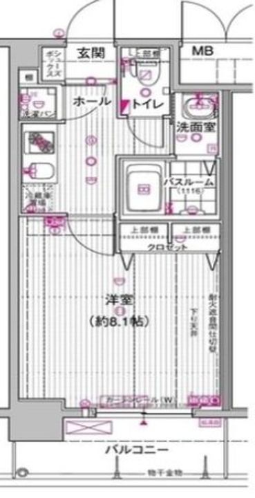 大阪府大阪市港区南市岡3(マンション)の賃貸物件の間取り