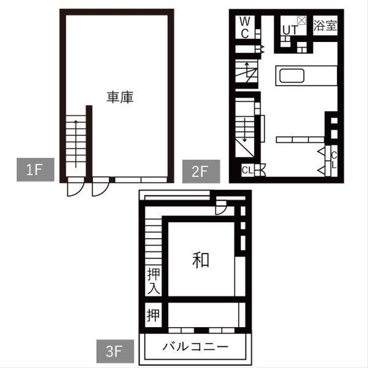 岐阜県岐阜市神室町4(一戸建)の賃貸物件の間取り