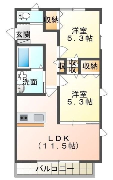 ベルグラースIIの間取り