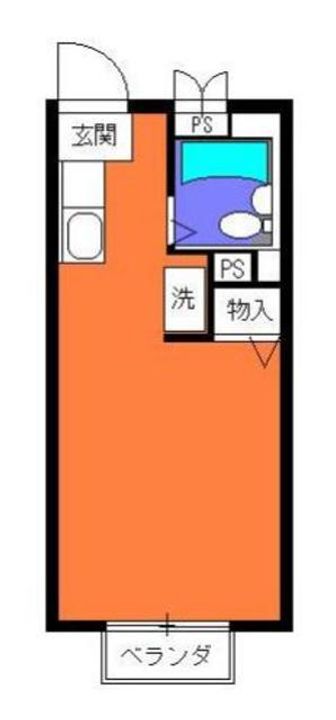 東京都八王子市松木(マンション)の賃貸物件の間取り