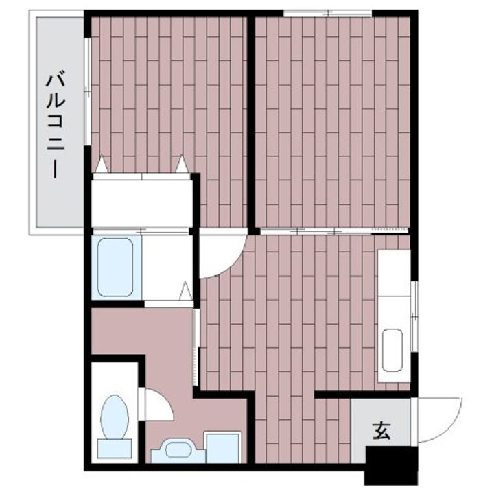 大阪府大阪市平野区流町4(マンション)の賃貸物件の間取り