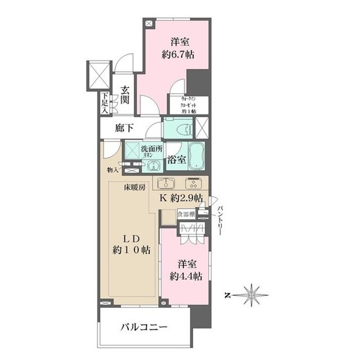 東京都渋谷区宇田川町(マンション)の賃貸物件の間取り