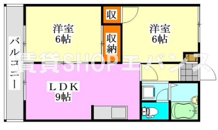 ハイツカテリーナI号棟の間取り