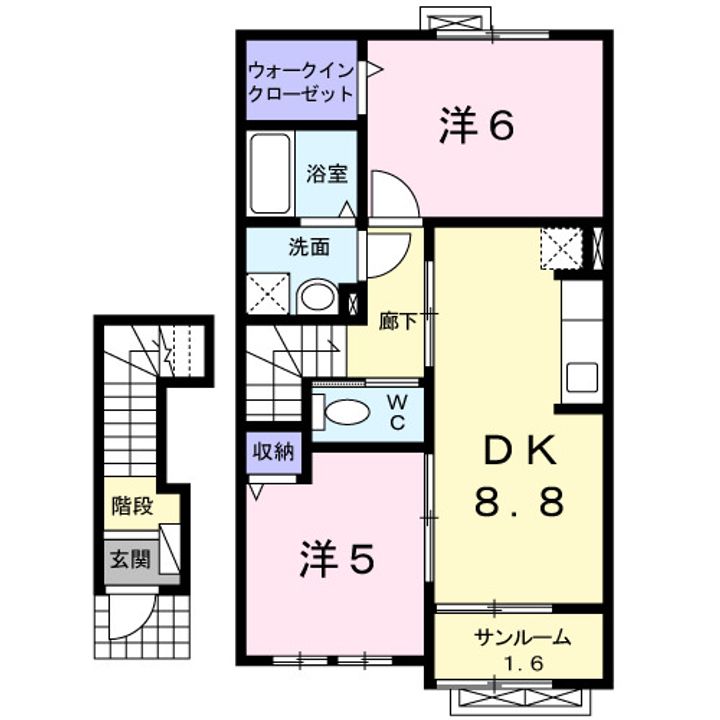 アクア・リヴェール村国 Iの間取り