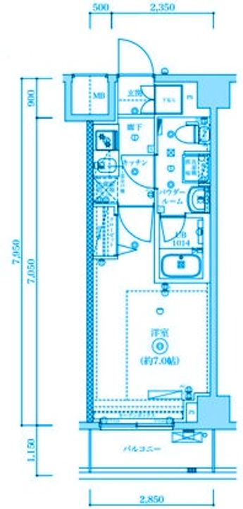 MAXIV西横浜の間取り