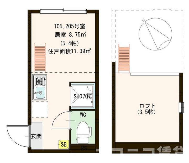 ブライト東長崎の間取り