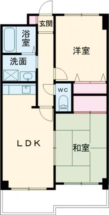 メセナ常磐の間取り