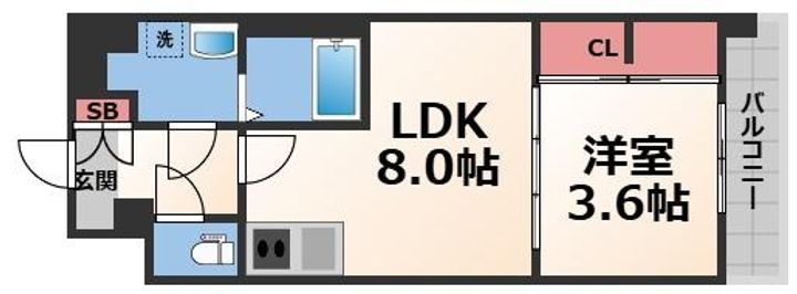 Alivis緑橋の間取り