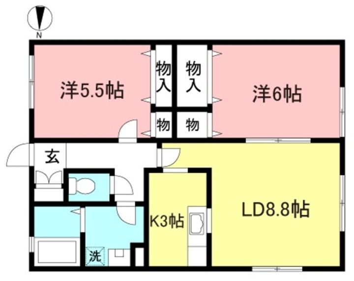 ラ プラージュの間取り